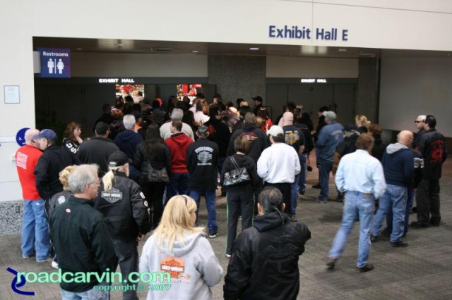 2007 Easyriders Show in Sacramento, California (2007 Easyriders show Sacramento - waiting to get in 007.jpg)